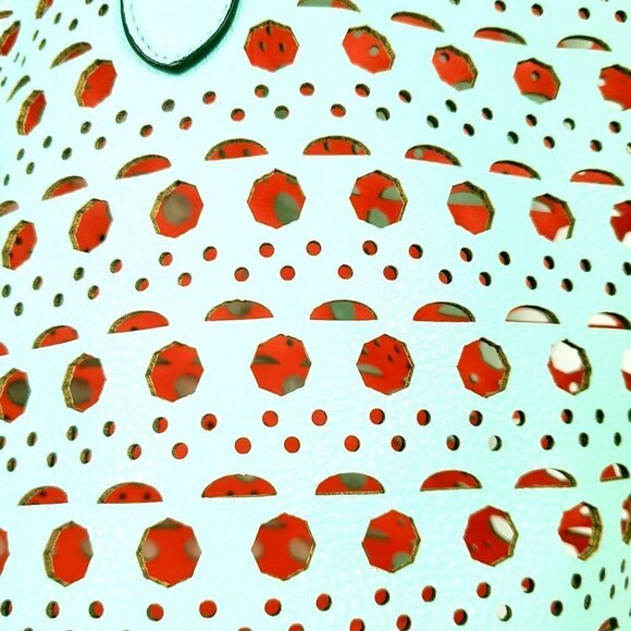 No Brand large tote teal/peach dual color vented - Picture 6 of 8